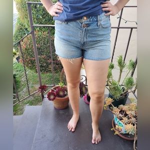 Denim shorts